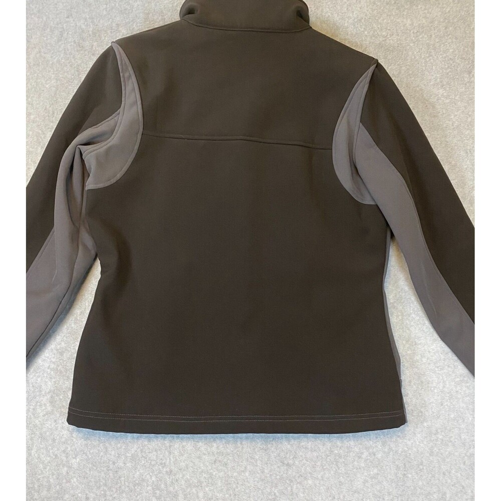 Minus Zero Jacket Women's M Black‎ Gray Fleece Lined Stretch Mock Neck Full Zip - Picture 8 of 11